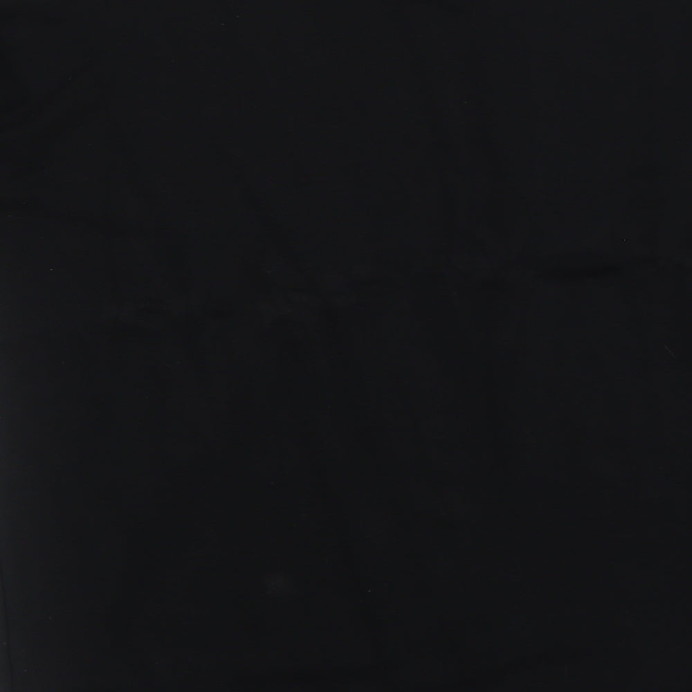Womens UK Size 10 Topshop Black Basic T-Shirt
