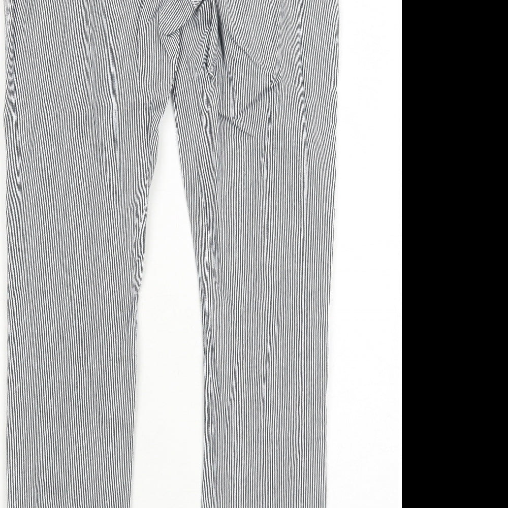 Womens UK Size 6 NEXT Regular Fit Capri Black Trousers