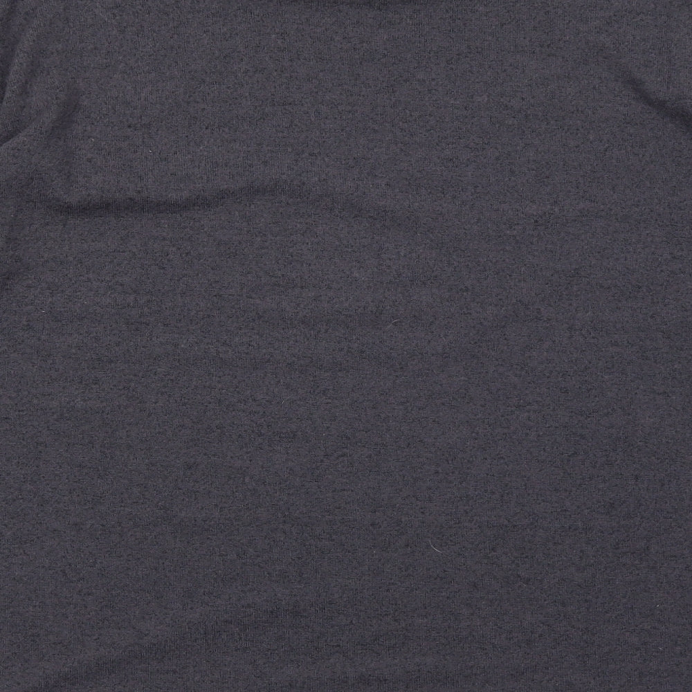 George Womens Grey Round Neck Polyester Pullover Jumper Size L