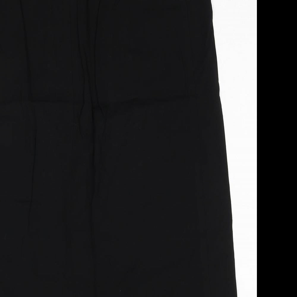 Divided by H&M Womens Black Polyester A-Line Skirt Size 8 Zip