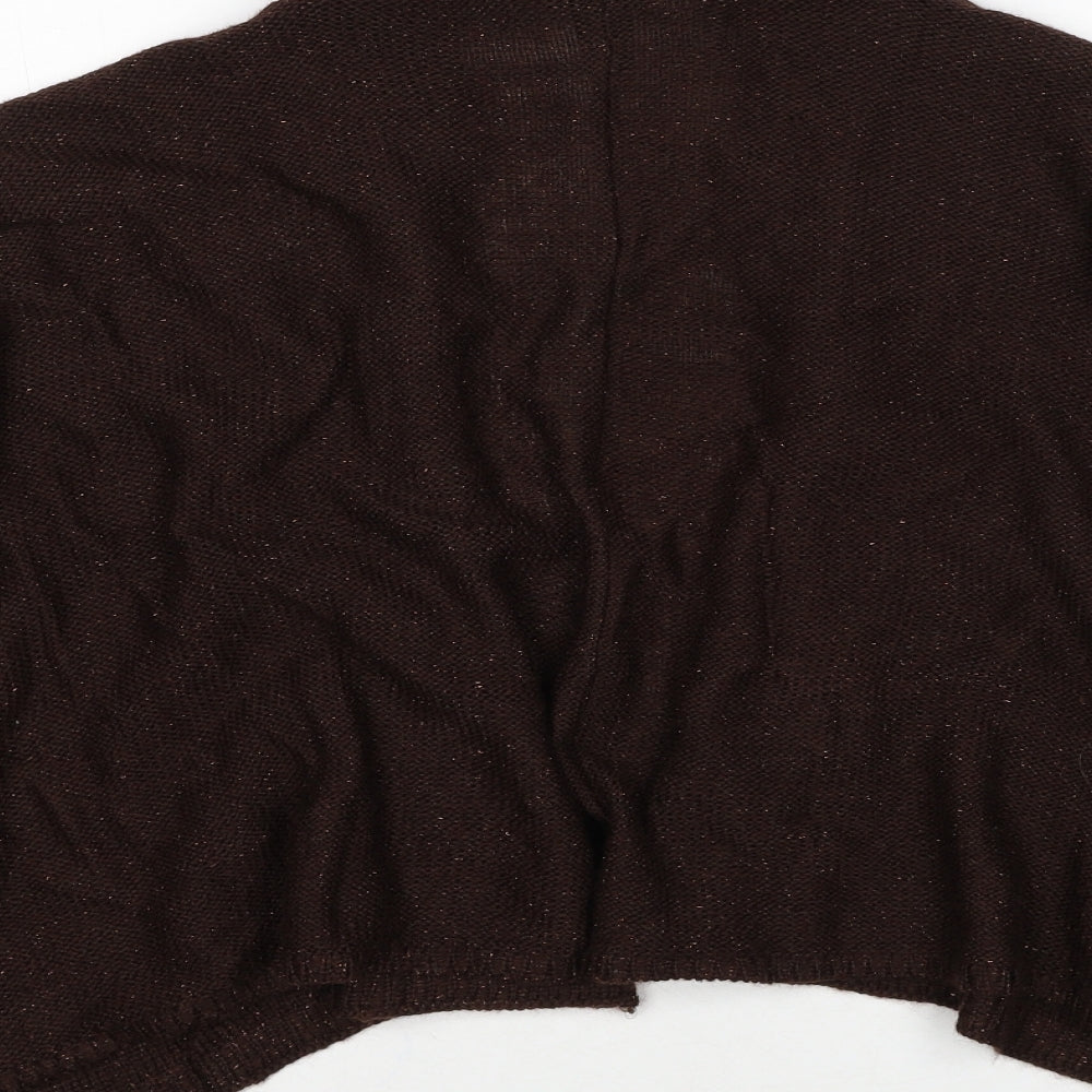 Womens UK Size One Size Marks and Spencer Brown Cardigan Jumper