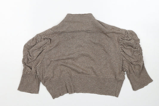 Womens UK Size M New Look Brown Cardigan Jumper
