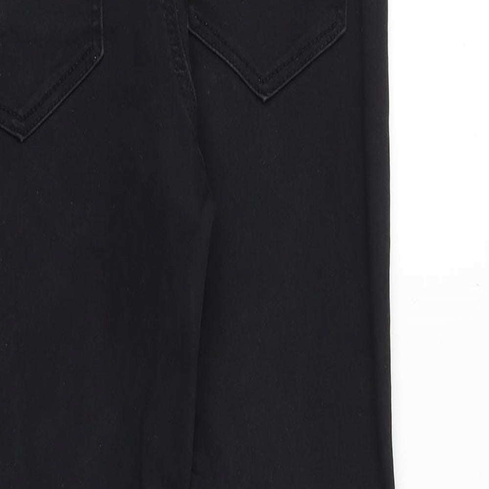 Denim & Co. Womens Black Cotton Skinny Jeans Size 10 Regular Zip