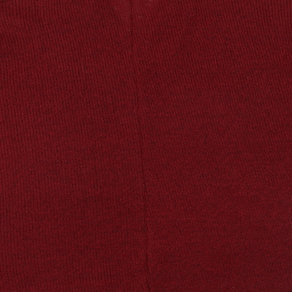 Womens UK Size L QED London Red Pullover Jumper