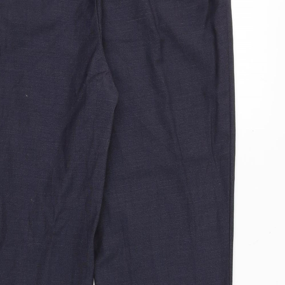Womens UK Size 10 NEXT Regular Fit Dress Pants Blue Trousers