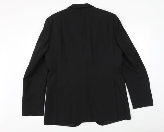 Mens UK Size 42 Wellington Regular Black Suit Jacket