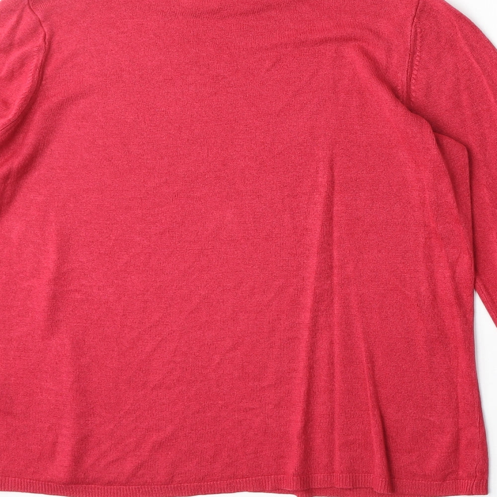 Womens UK Size 12 Marks and Spencer Pink Pullover Jumper