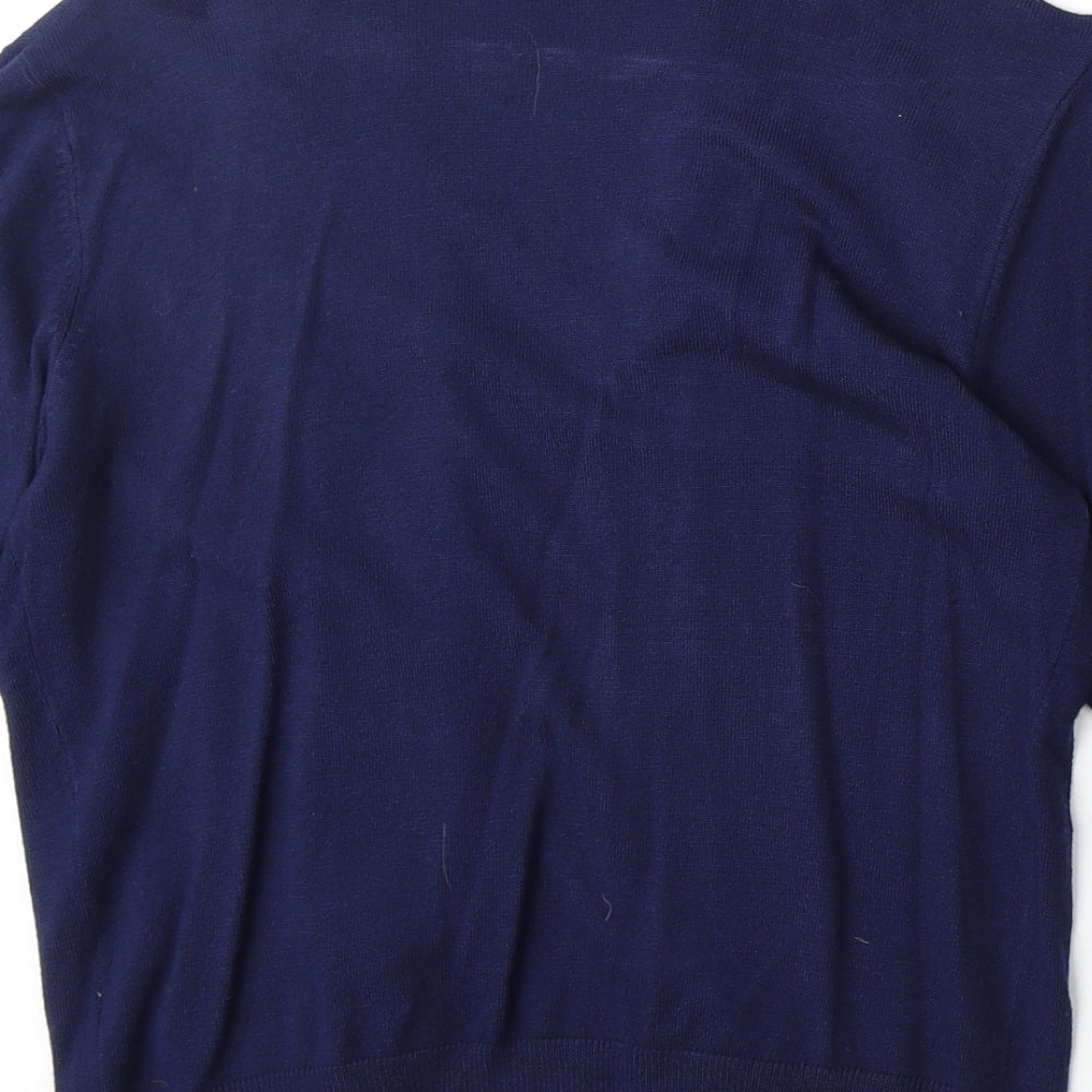 Womens UK Size S Arista Blue Cardigan Jumper