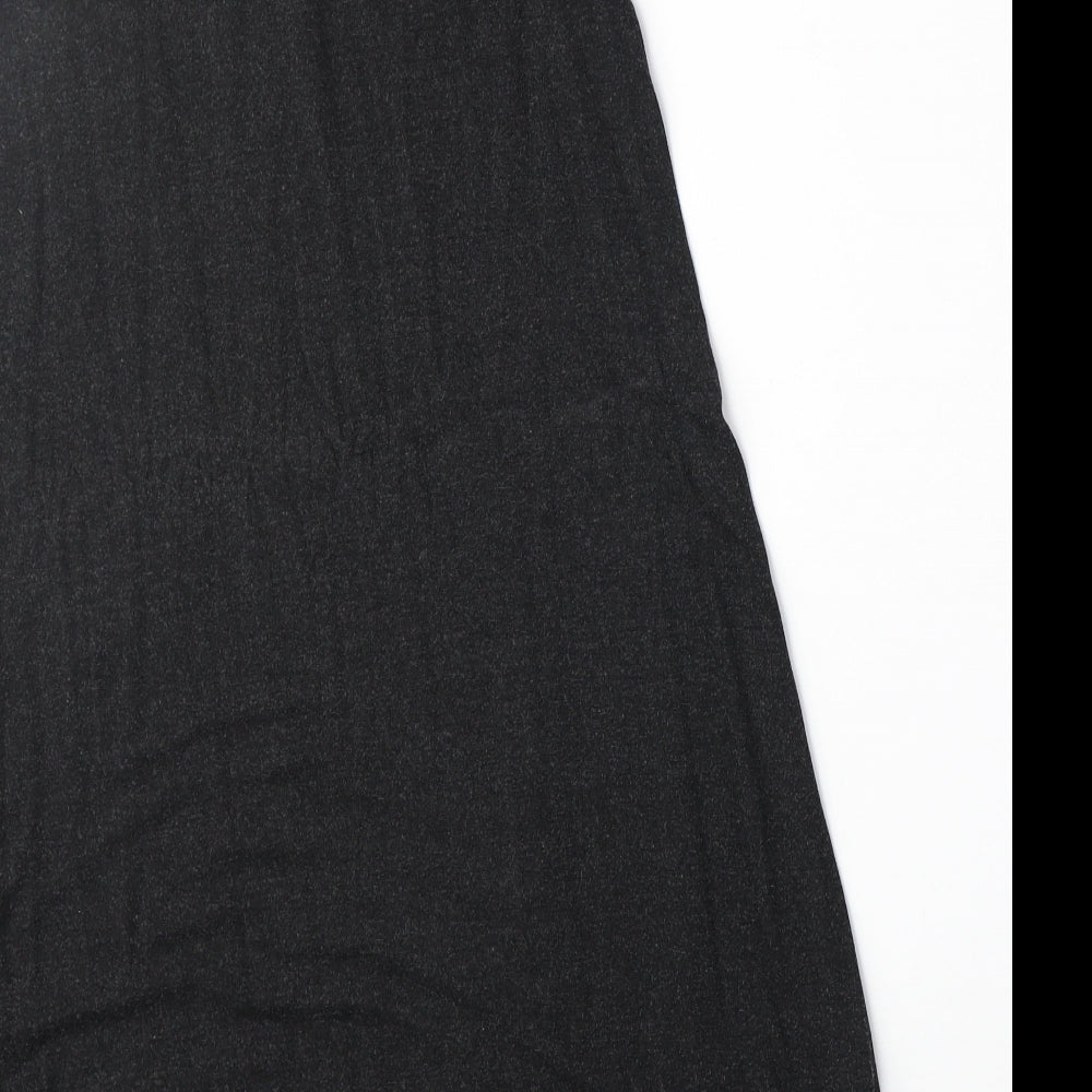 Dorothy Perkins Womens Grey Geometric Viscose A-Line Size 6 Round Neck Pullover