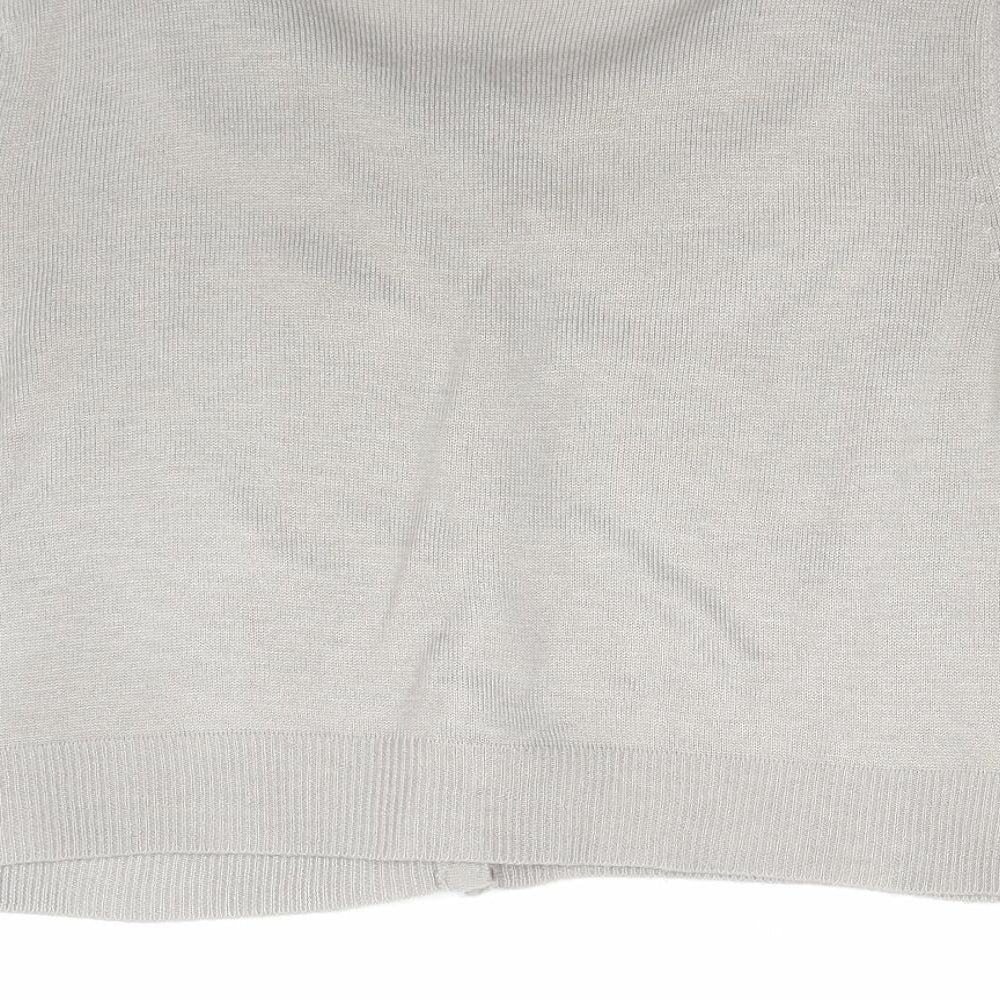 Womens UK Size 12 E-vie Grey Cardigan Jumper