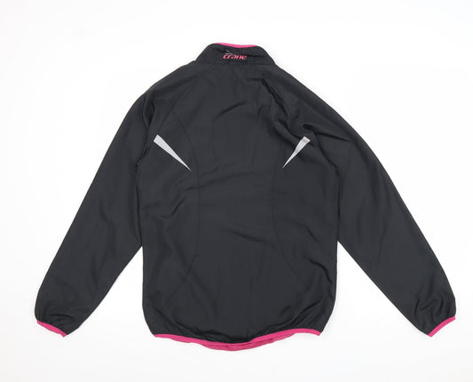 Womens UK Size S Crane Black Windbreaker Coat