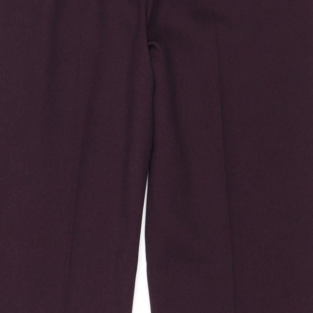 Womens UK Size 16 EWM Regular Fit Purple Trousers