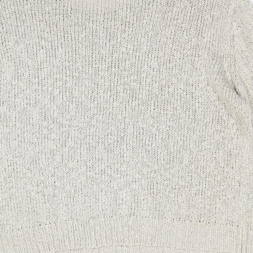 TU Womens Brown Round Neck Acrylic Pullover Jumper Size 14