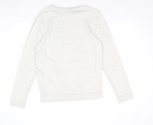 Topman Mens Beige Cotton Pullover Sweatshirt Size M - NY