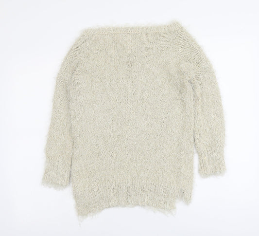 Womens UK Size S NEXT Beige Pullover Jumper