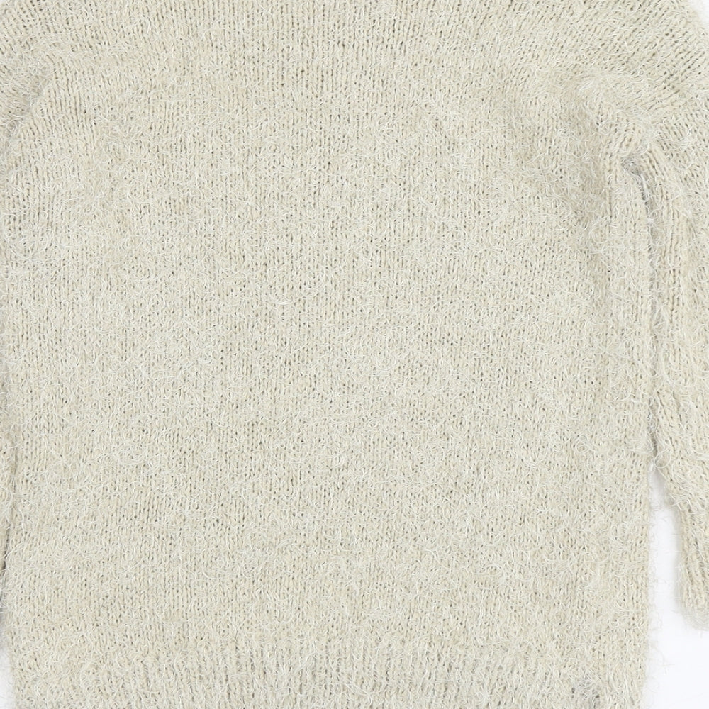 Womens UK Size S NEXT Beige Pullover Jumper