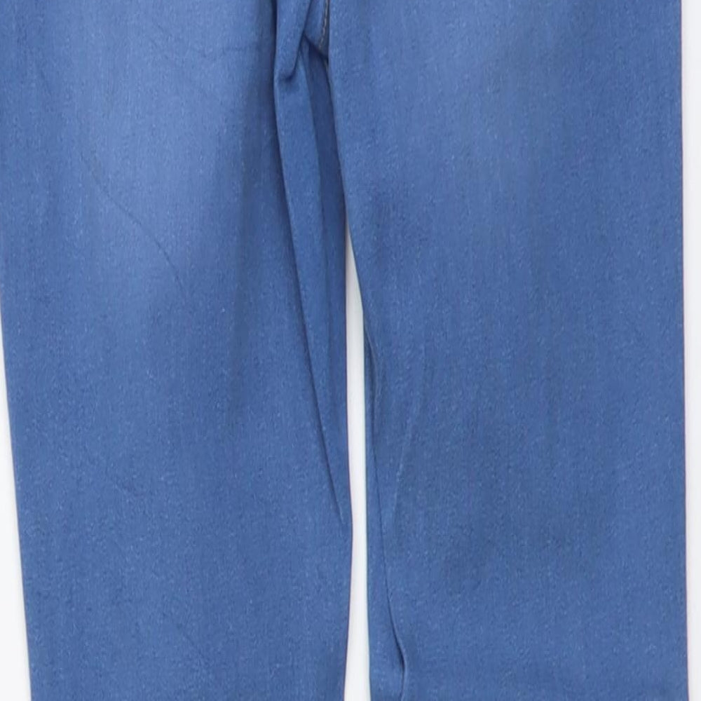 RRJ Womens Blue Cotton Straight Jeans Size 27 in L24 in Regular Button