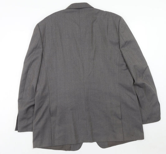 Mens UK Size 46 Simon Taylor Regular Grey Suit Jacket