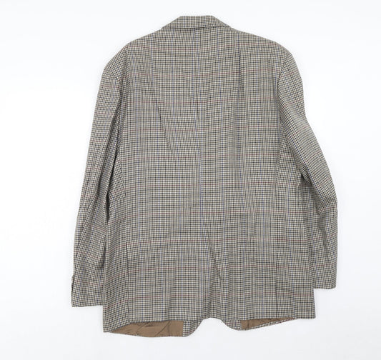 Mens UK Size 40 Classic Regular Brown Suit Jacket