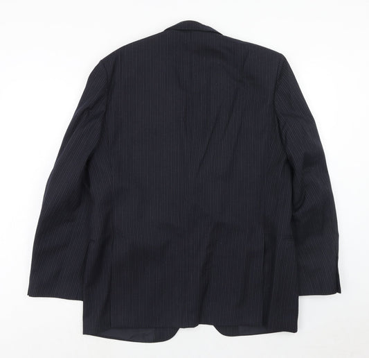 Mens UK Size 42 st Michael Regular Blue Suit Jacket