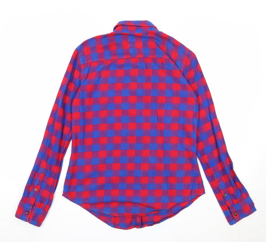 Mens UK Size S Hollister Multicoloured Button-Up Long Sleeve Casual Shirt