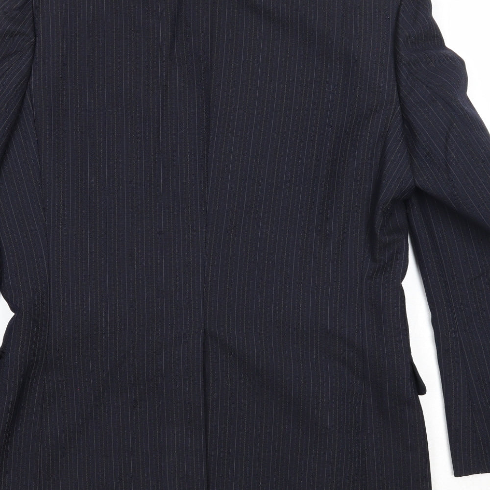 Mens UK Size 38 St Michael Regular Blue Suit Jacket