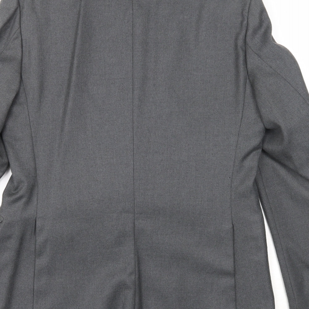 Mens UK Size 38 Preworn Regular Grey Suit Jacket