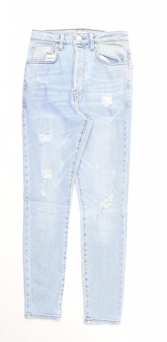 Forever 21 Womens Blue Cotton Skinny Jeans Size 26 in Regular Zip