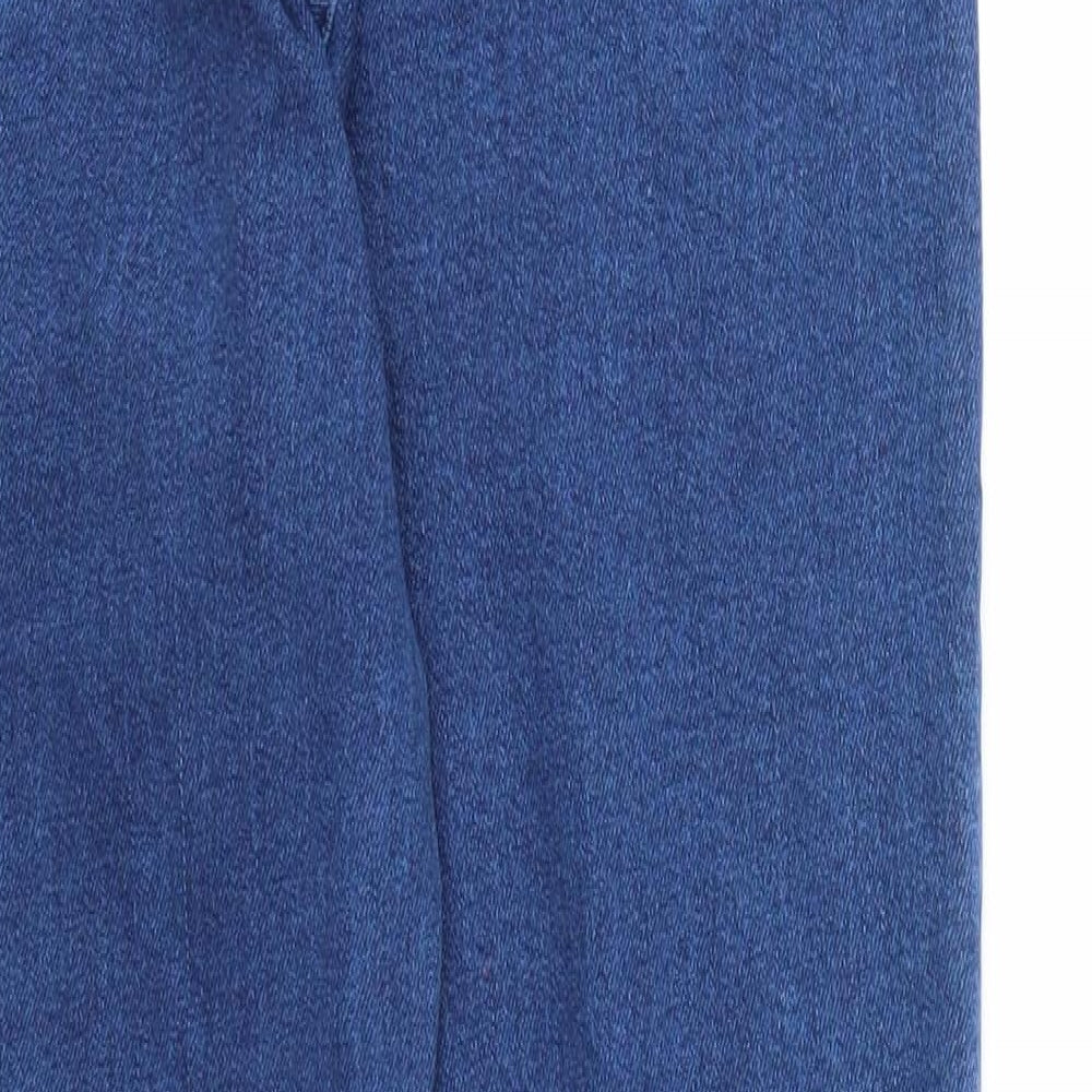 ASOS Mens Blue Cotton Straight Jeans Size 26 in L32 in Regular Zip