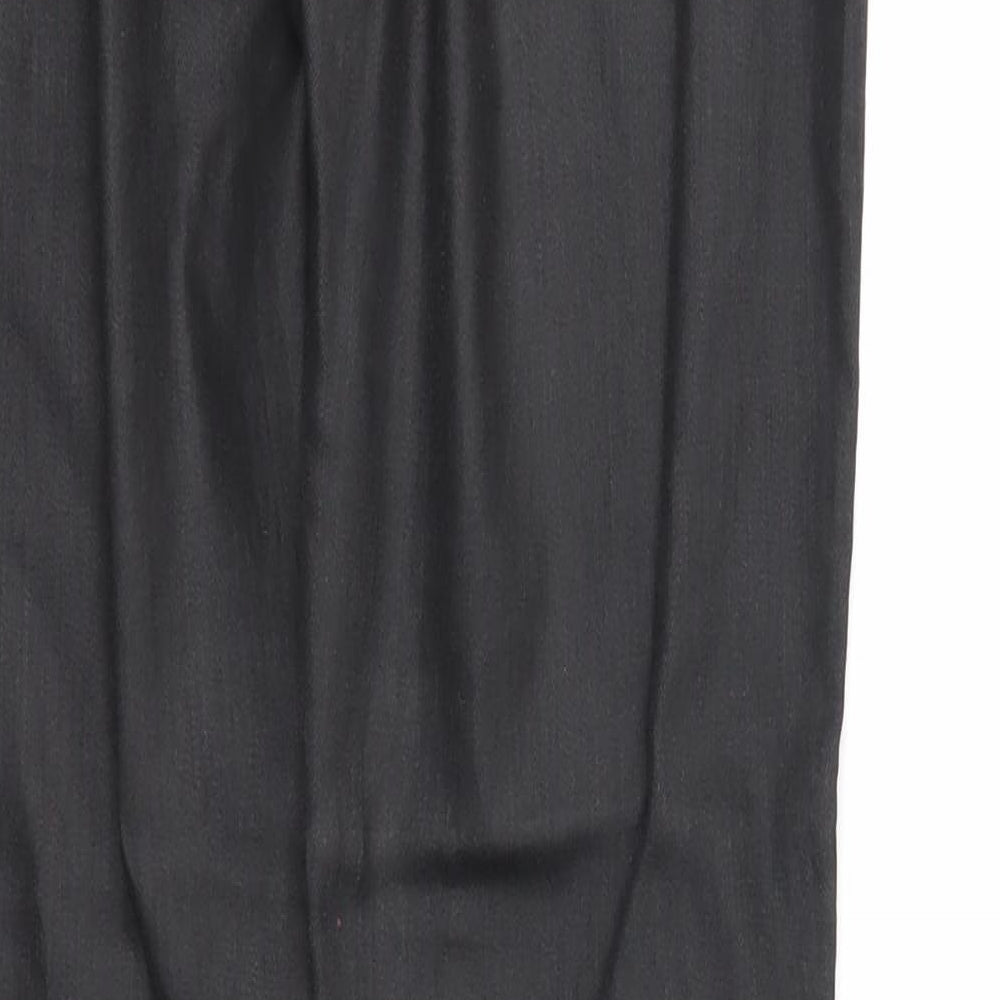 Womens UK Size 28 in H&M Regular Fit Black Trousers
