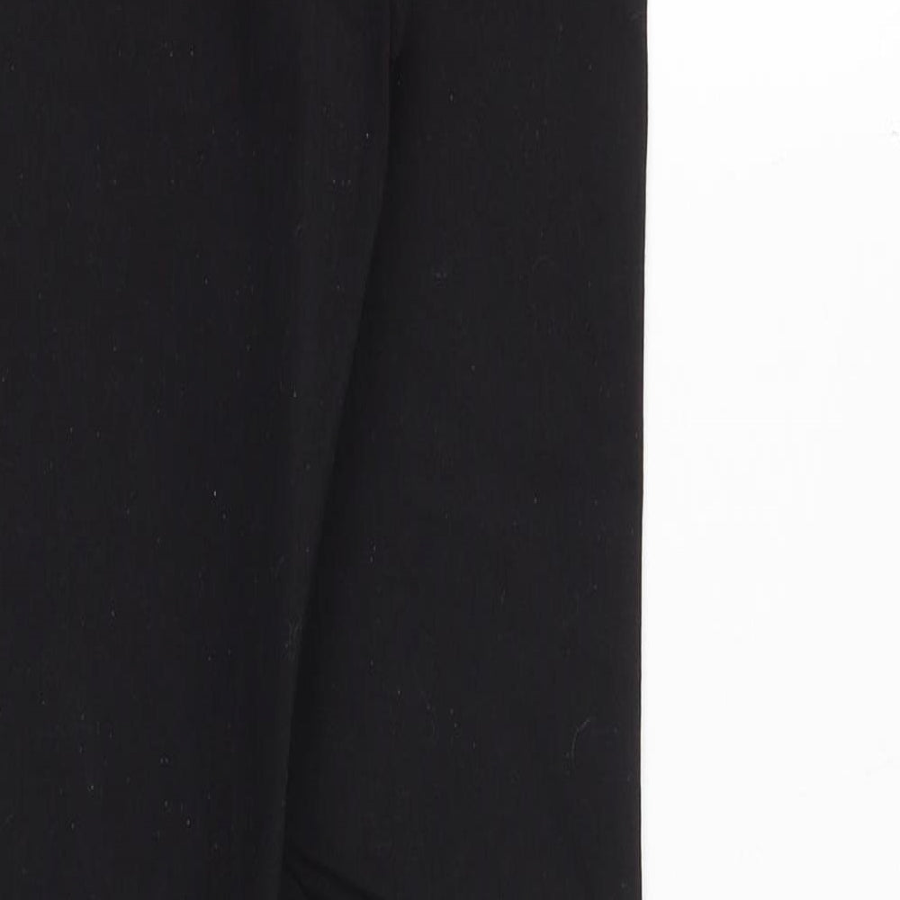 Topshop Womens Black Cotton Jegging Jeans Size 26 in Slim Zip