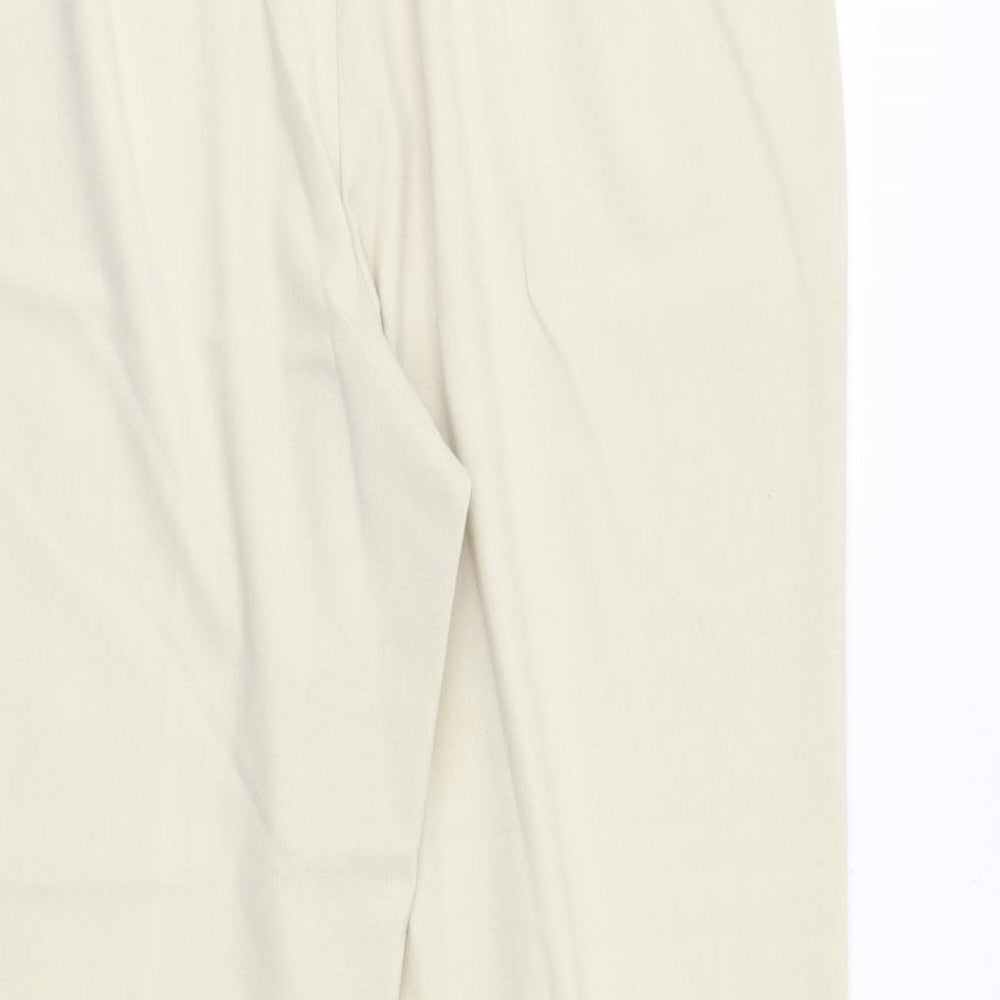 Womens UK Size 34 in slimma Regular Fit Beige Trousers