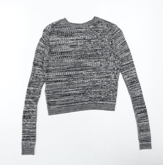 Womens UK Size 6 Topshop Grey Pullover Jumper
