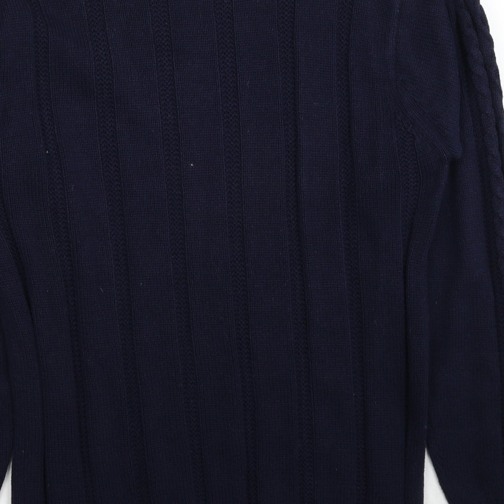 Womens UK Size S Jumper Blue Pullover Jumper