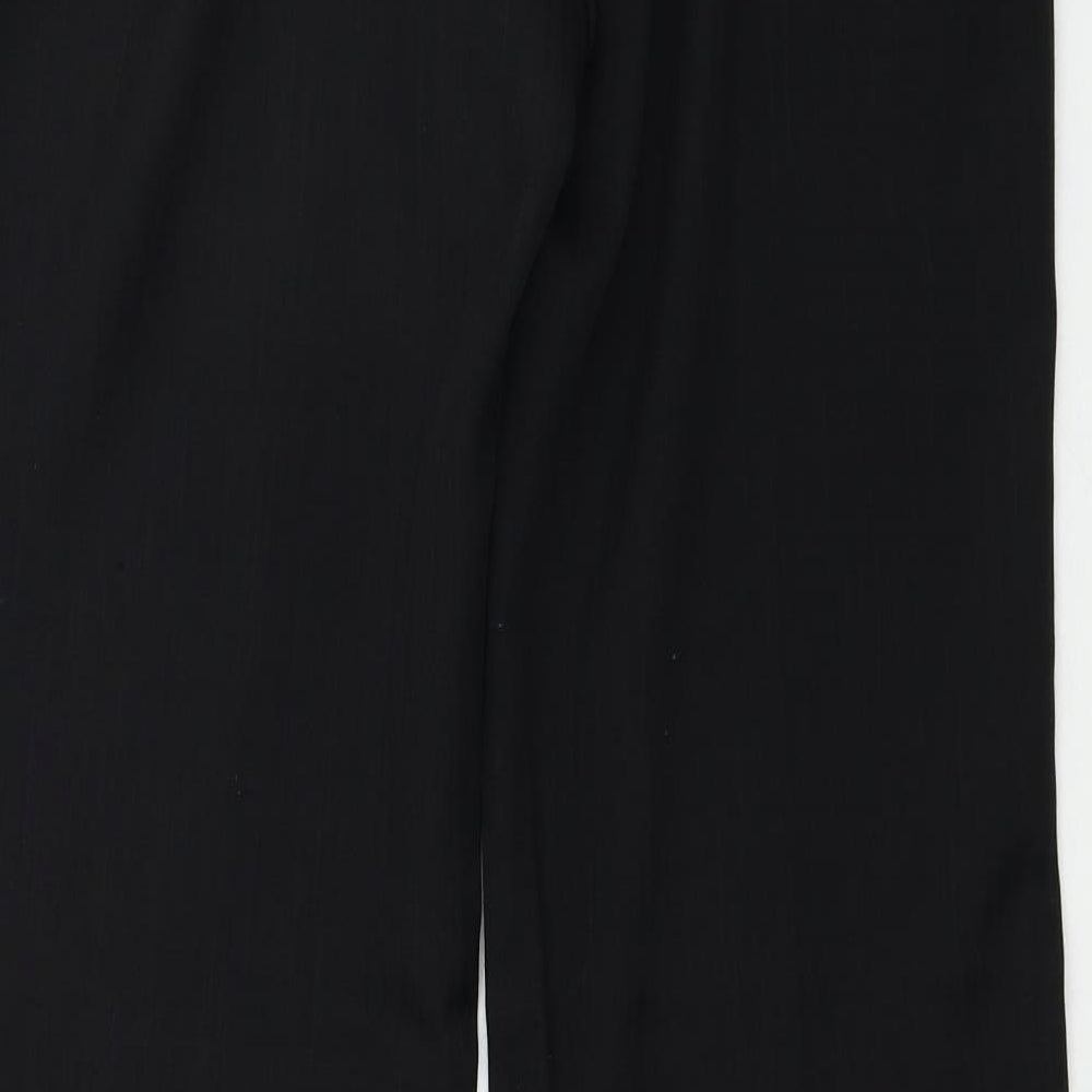 Womens UK Size L Papaya Regular Fit Black Trousers