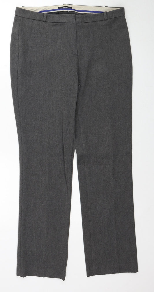 Womens UK Size 12 Marks and Spencer Regular Fit Grey Trousers