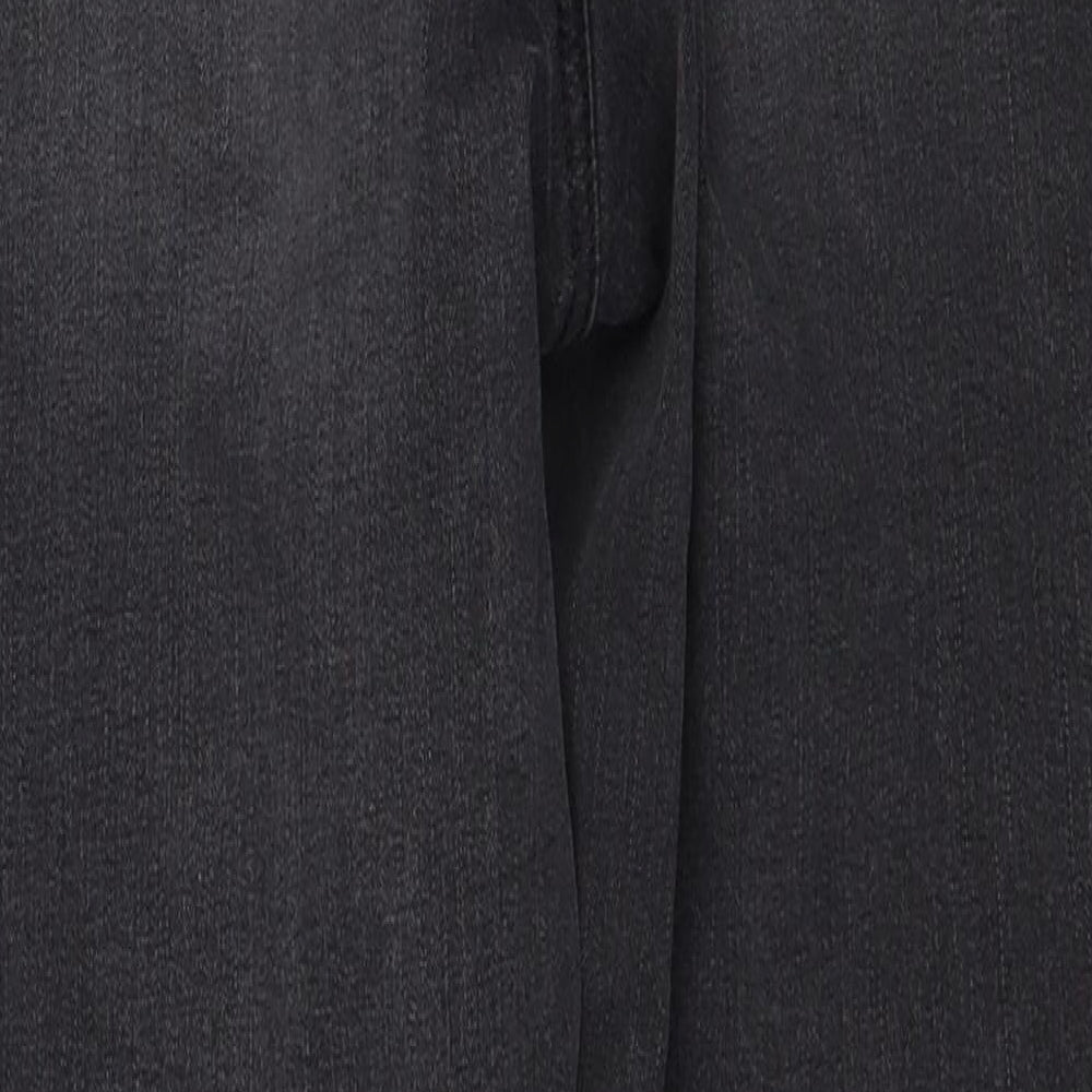 Denim & Co. Womens Black Cotton Skinny Jeans Size 12 Regular Zip