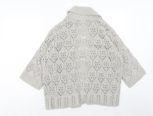 Womens UK Size S Marks and Spencer Beige Cardigan Jumper