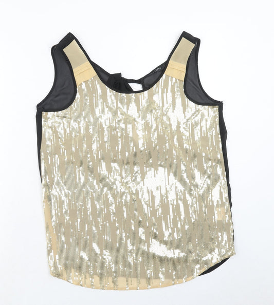 Womens UK Size 8 Papaya Gold Basic Tank