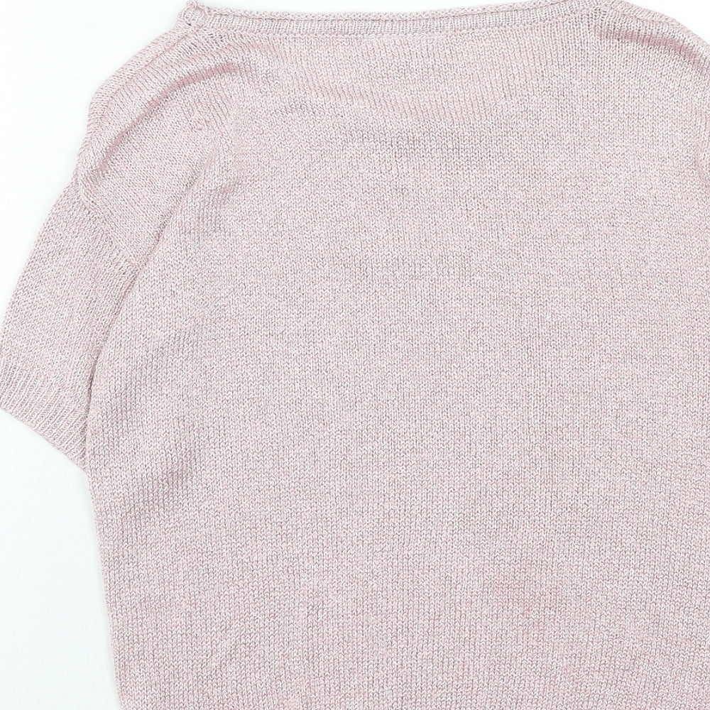 Womens UK Size S Wallis Pink Basic T-Shirt
