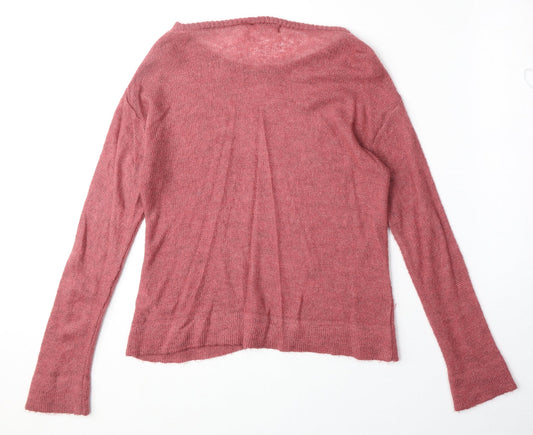 Womens UK Size M Marks and Spencer Pink Pullover Jumper