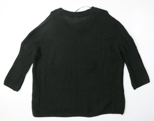 Womens UK Size M Noisy may Green Pullover Jumper