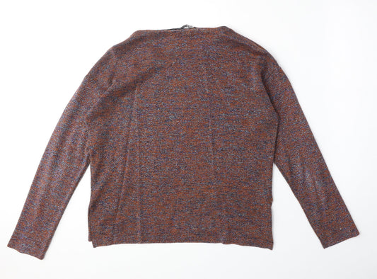 George Womens Multicoloured Round Neck Cotton Pullover Jumper Size 8