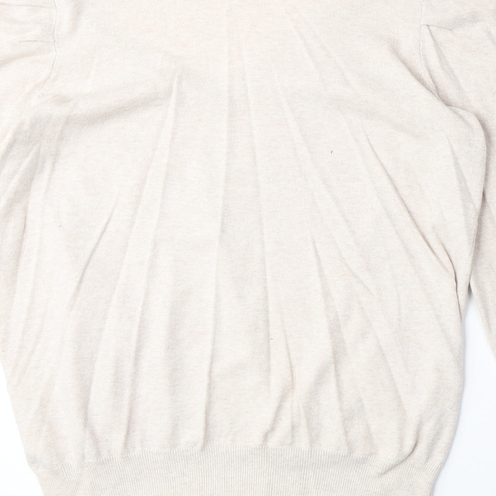 Womens UK Size L H&M Beige Pullover Jumper