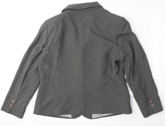 Womens UK Size 18 Busy Regular Grey Suit Jacket