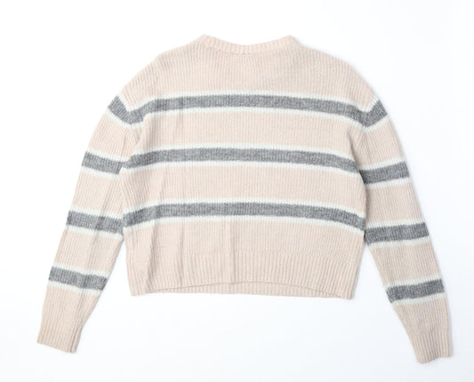 Womens UK Size XS Divided by H&M Pink Pullover Jumper