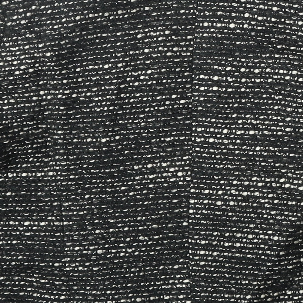 New Look Womens Black Acrylic Jacket Blazer Size 10