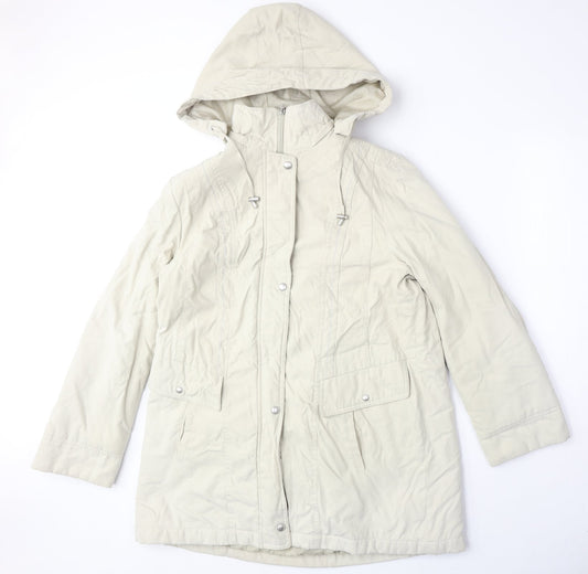 Womens UK Size M BM Beige Parka Coat