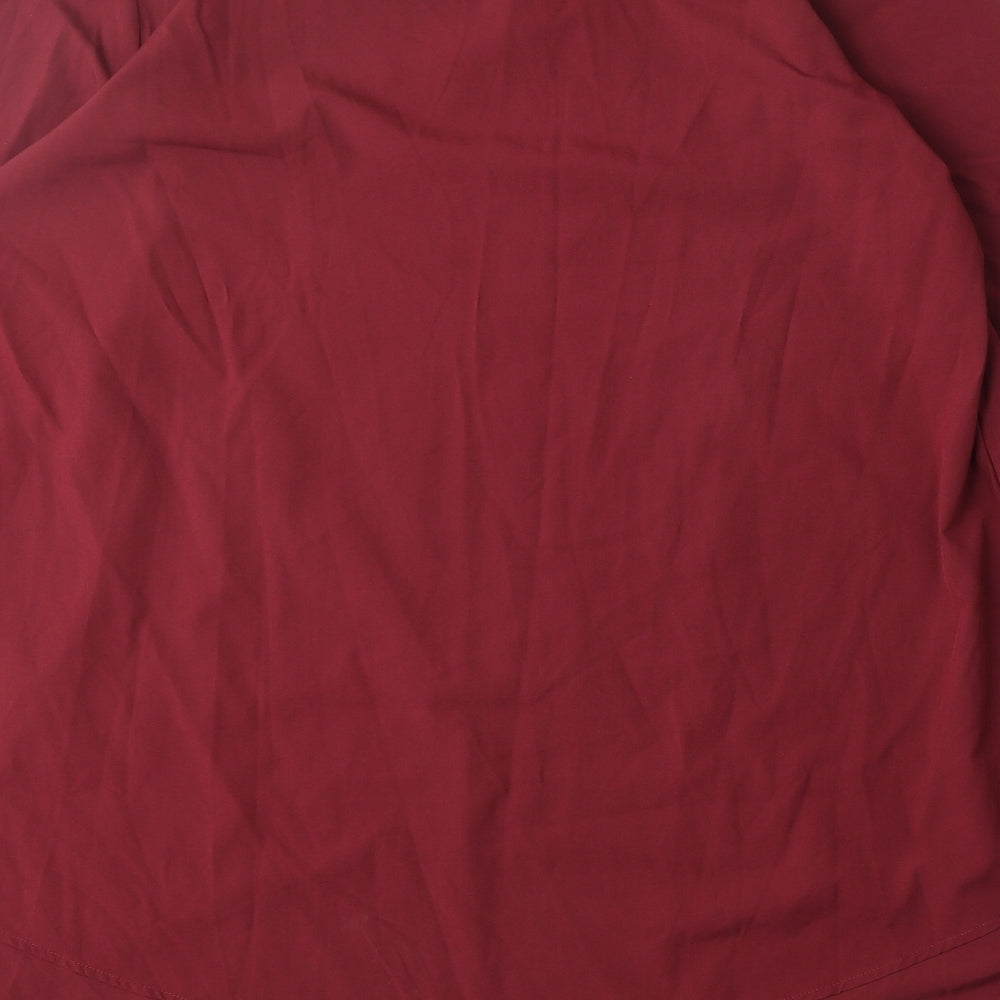 Womens UK Size XL Zanzea Red Basic Blouse