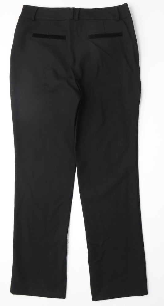Womens UK Size 10 Marks and Spencer Regular Fit Black Trousers